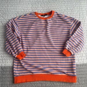 Striped Orange and Purple Women’s Sweater